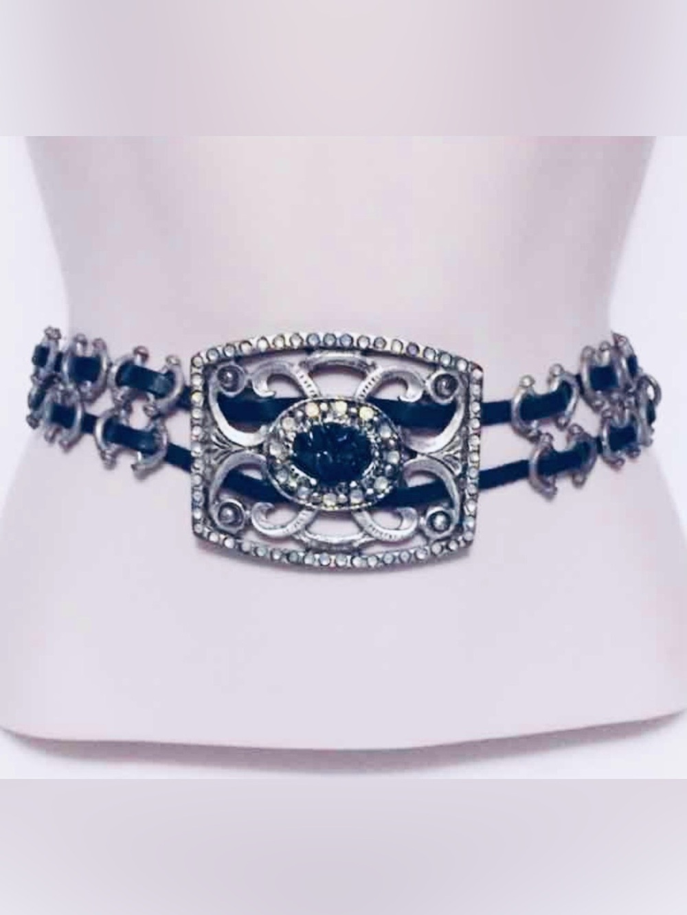 Vintage-Y2K Bling Cache Belt EXC COND Sz XS/S Rare Hard to Find